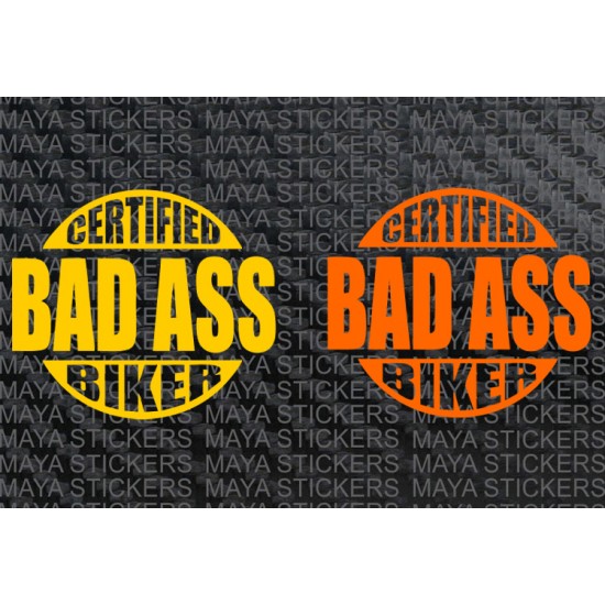 Bad Ass Biker Decals Stickers