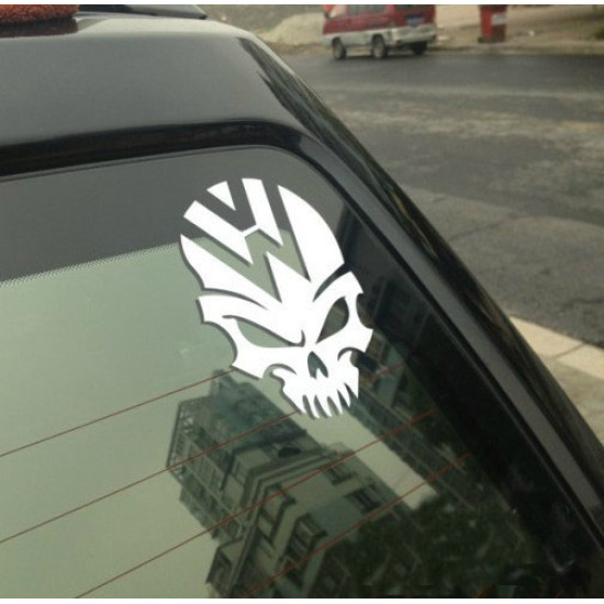 Volkswagen skull decal sticker for Volkswagen cars