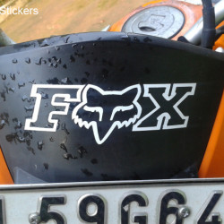 Fox Racing logo sticker for Bikes and Cars. ( Pair of 2 )