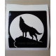 Wolf howling vinyl decal sticker for Cars, bikes and laptop