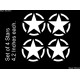 star sticker / vinyl decal for Royal Enfield Bullet,  bikes, cars and helmet (set of 4 )
