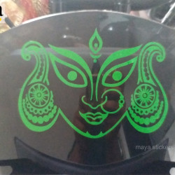 Goddess maa Durga devi stickers for cars, bikes, laptops, walls