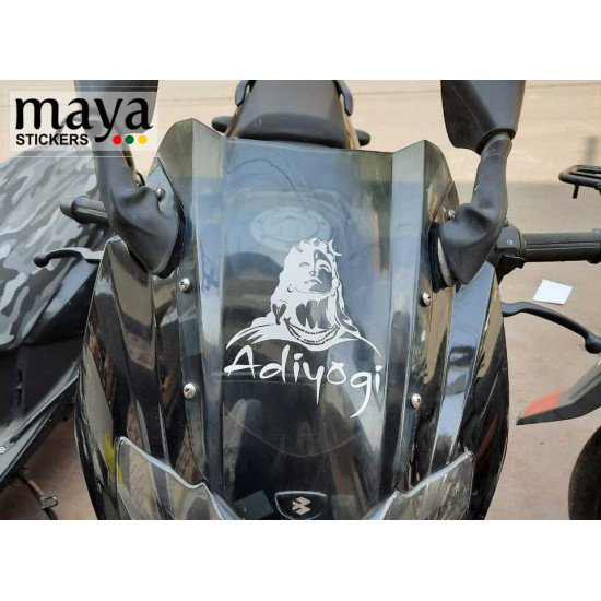 Adiyogi shiva decal sticker for cars, bikes, laptops
