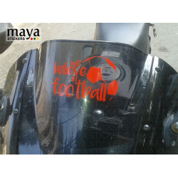 We believe in football stickers for cars, bikes, laptop, helmets