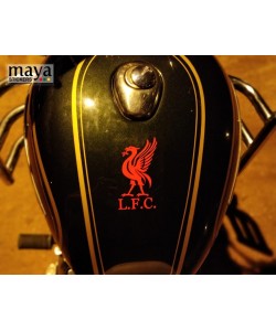 LFC stickers for royal enfield bullet tank top