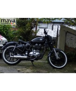 Royal enfield modified in vintage style 