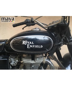 Royal Enfield old logo sticker on vintage royal enfield bullet