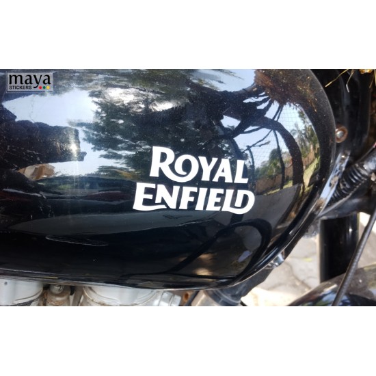 NEW ROYAL ENFIELD GOLDEN STICKER PAIR FOR TANK 