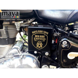Boys ride toys, Men ride enfield decal sticker for royal enfield bikes
