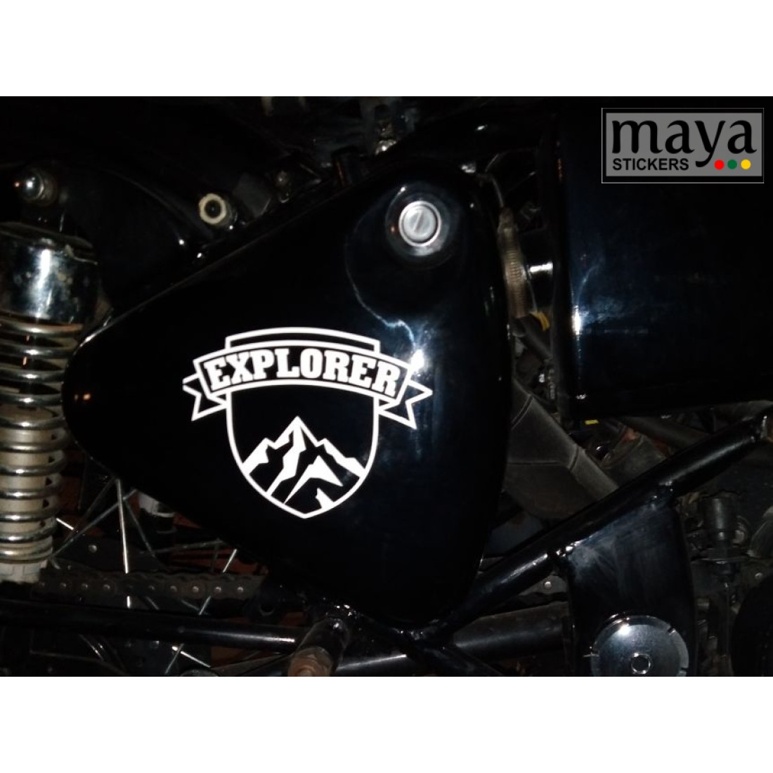 Explorer stickers for offroad bikes, SUVs, laptops and helmets