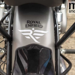 Royal Enfield RE logo unique design decal sticker for motorcycles ( Pair of 2 )