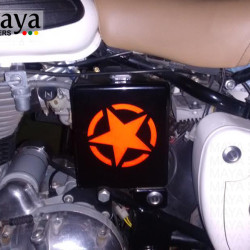 Stencil style star decal sticker  for bikes, cars, royal enfield (pair of 2)