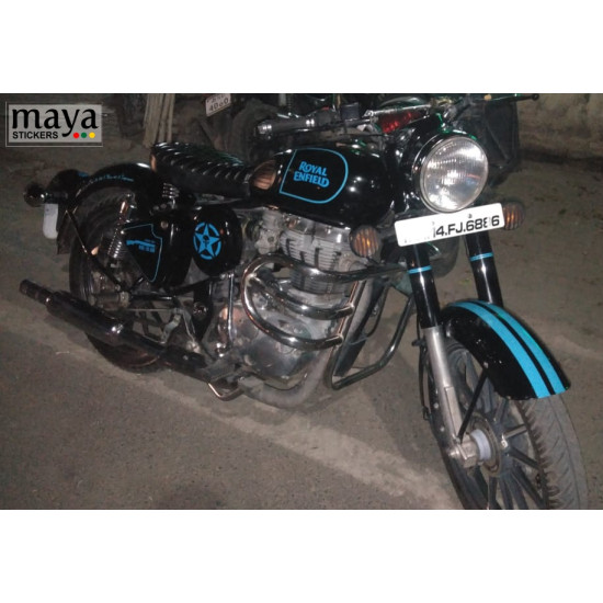 Royal Enfield full size fuel tank sticker for Royal Enfield Bikes. (custom colors)