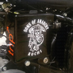 Sons of Anarchy  Reaper  sticker with custom city names