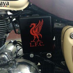 Liverpool FC. Pair of 2 LFC flipped logo stickers / decals