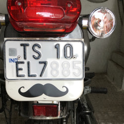 Moustache / Mooch sticker for cars, bikes, laptops and mobile