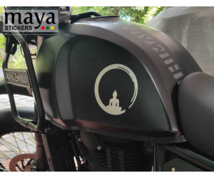 Buddha bike sticker for Royal Enfield Himalayan