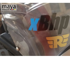 xbhp logo sticker for RE himalayan windscreen 