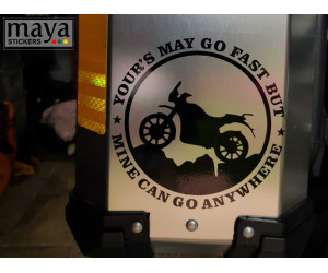 RE himalayan offroad sticker for panniers