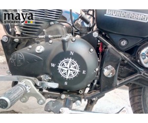 Compass sticker on thunderbird engine cover