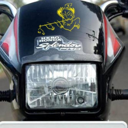 Lord Krishna with flute sticker for cars, bikes, laptops