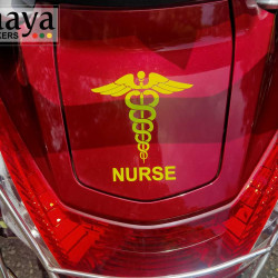 Nurse logo decal sticker for cars, bikes, scooter