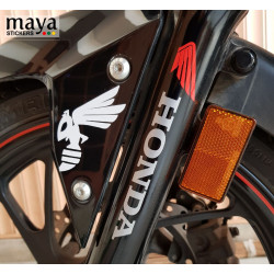Honda two wheelers full logo sticker for motorcycles and scooters ( Pair of 2 stickers )