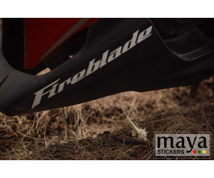 Fireblade logo sticker on Honda CBR