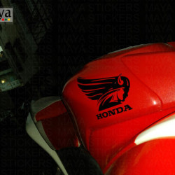 Honda wings unique logo sticker / decal for Honda bikes and cars 