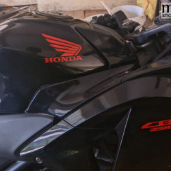 Honda two wheelers wings full logo sticker for bikes and helmets ( pair of 2)