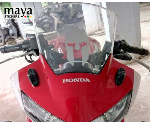 Spartan helmet sticker for Honda CBR windshield