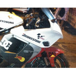 MotoGP dual color logo stickers for bikes, helmets, laptops
