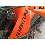 KTM adventure logo stickers for motorcycles and helmets ( Pair of 2 )