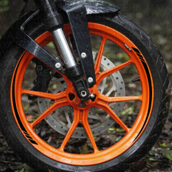 Wheel rim stickers for all Motorcycles ( 8 pieces ) 