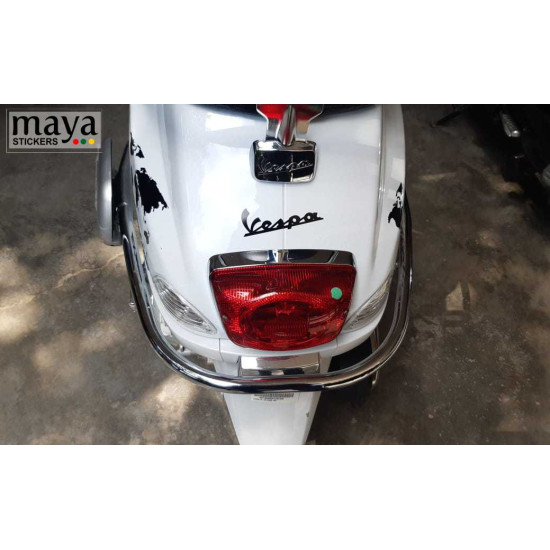 Vespa logo stickers for scooters and helmets ( pair of 2 )