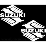 Suzuki stylized eagle logo for suzuki bikes and  suzuki cars ( Pair of 2 )