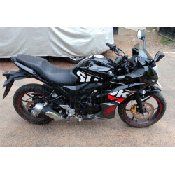 Hayabusa Japanese old Kanji logo sticker for Suzuki bikes ( Pair of 2 )
