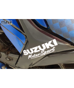 Suzuki Motorsport bike sticker on Gixxer SF