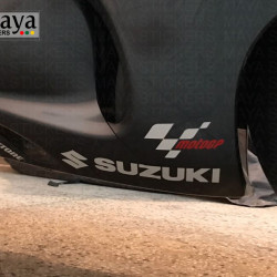Suzuki full logo sticker / decal for cars, bikes, laptop ( Pair of 2 stickers ) 