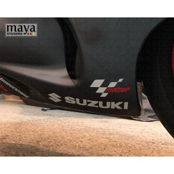 Suzuki full logo sticker / decal for cars, bikes, laptop ( Pair of 2 stickers ) 