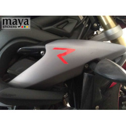  street triple 'R' logo bike stickers ( pair of 2 )
