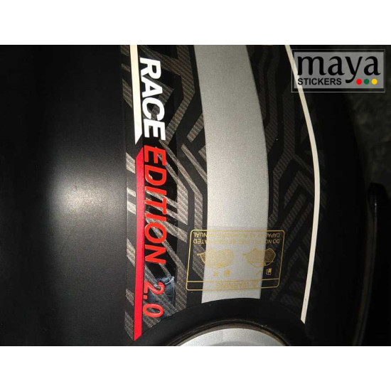 Race edition logo sticker for cars, helmets and motorcycles