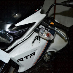 TVS apache RTR logo stickers / decals ( Pair of 2 )