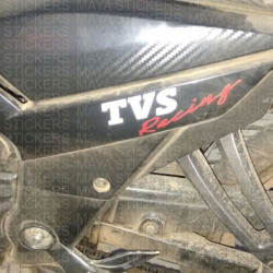 TVS Racing logo stickers for TVS bikes and helmet 