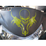 Skull and wings decal stickers for bikes, cars, laptops