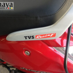 TVS racing new logo stickers for Apache RTR, RR310, helmets ( Pair of 2 stickers )