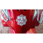 Ganesh / Ganpati sticker in flower pattern design 