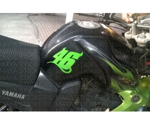 Valentino Ross 46 number sticker for Yamaha FZ