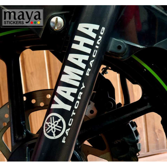 Yamaha factory racing logo decal stickers in custom colors and sizes