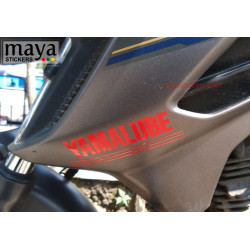 Yamalube logo bike stickers( Pair of 2 stickers ) 